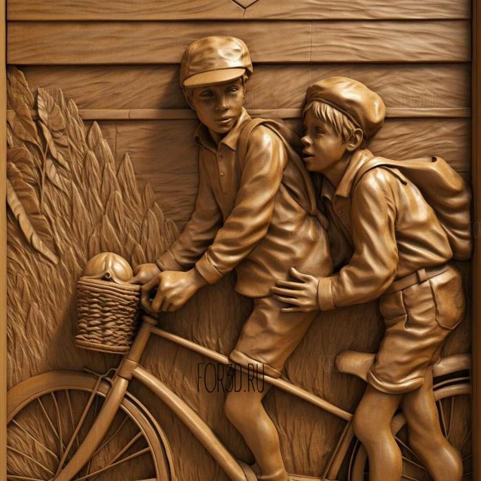 Bicycle Thieves 3 stl model for CNC